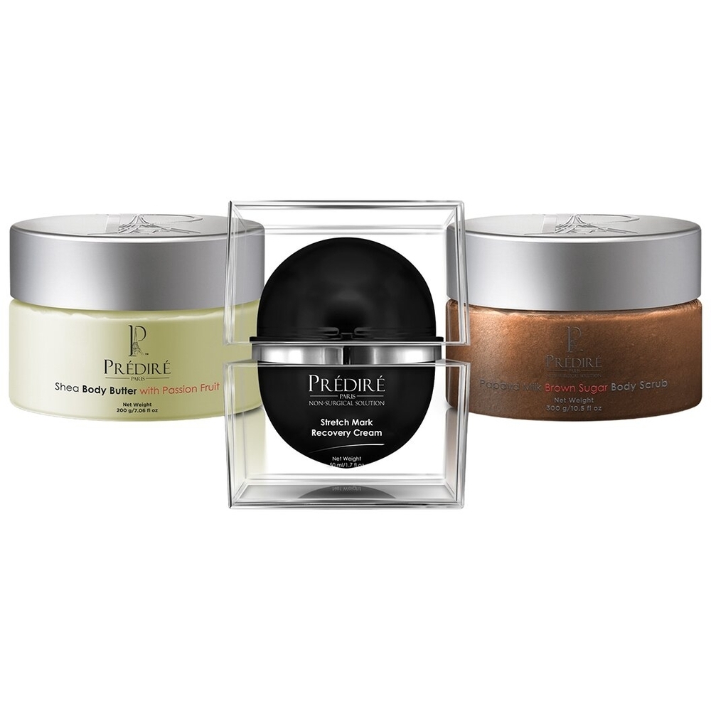 Unisex 19.26oz Stretch Mark Recovery & Body Renewal Trio-Passion Fruit & Papaya